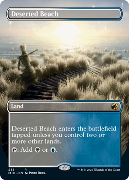 Deserted Beach Innistrad- Midnight Hunt Alternate Art